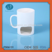 Os produtos mais vendidos chocolate fondue cup caneca, boa qualidade hot pot, porcelain pocket mug